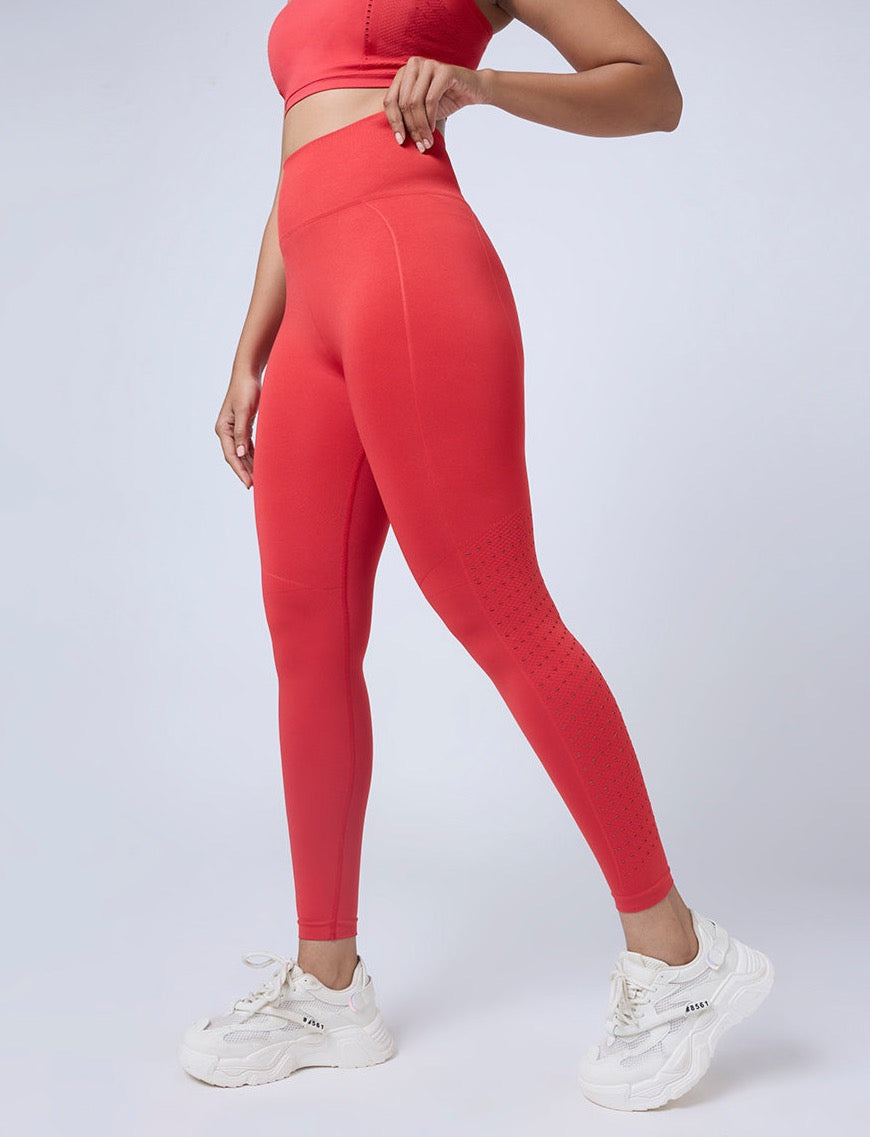 Feier AirSculpt Leggings in Flame, Side View